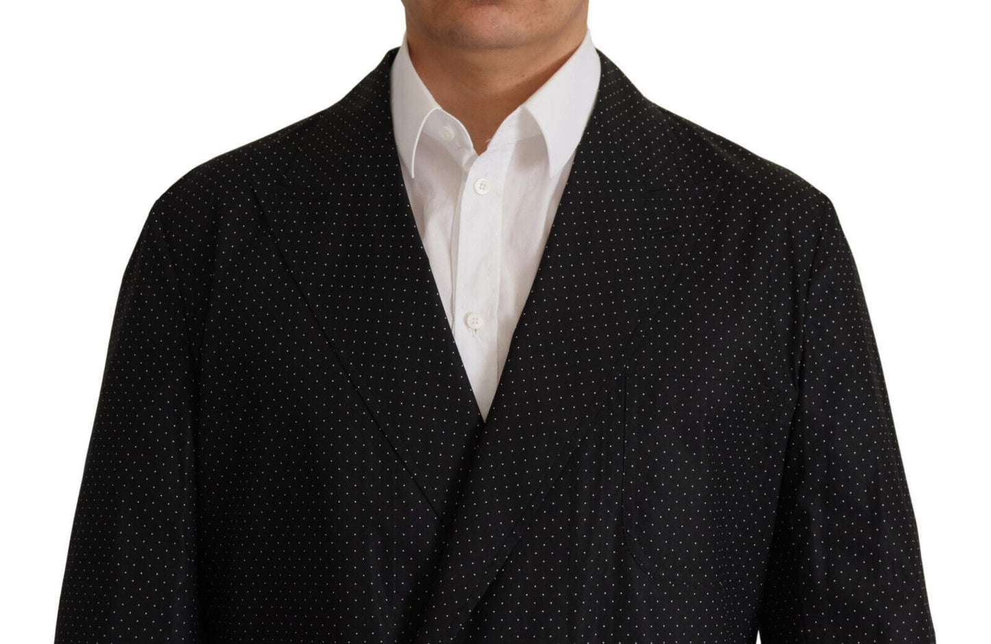 Dolce & Gabbana Polka Dot Slim Double-Breasted Blazer Dolce & Gabbana