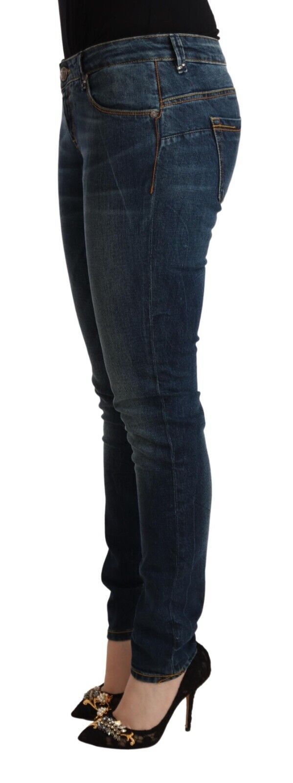 Acht Chic Slim-Fit Low Waist Skinny Jeans Acht