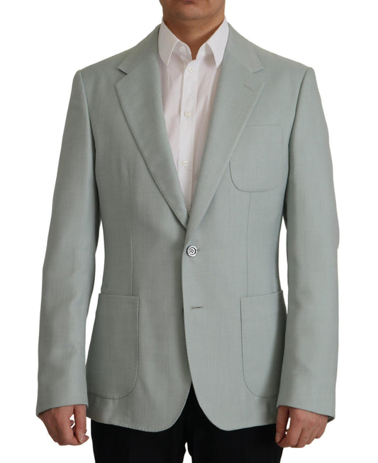 Dolce & Gabbana Elegant Slim Fit Cashmere Silk Blazer Jacket Dolce & Gabbana