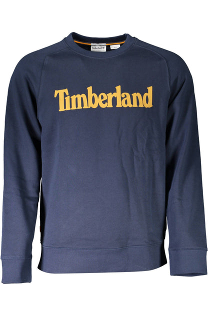 Timberland Chic Blue Round Neck Logo Sweatshirt Timberland