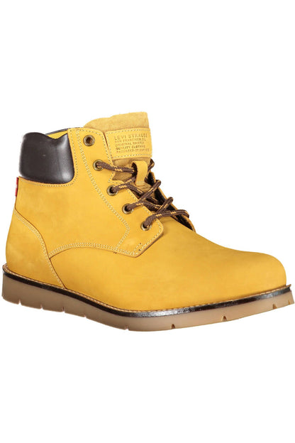 Levi's Sunset Yellow Ankle Boots with Lace-Up Detail Levi's