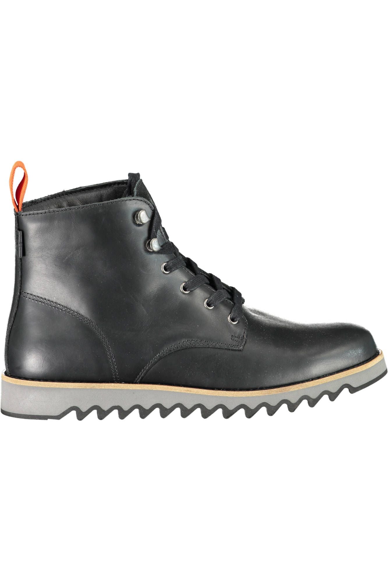 Levi's Elevated Black Ankle Boots with Contrasting Sole Levi's