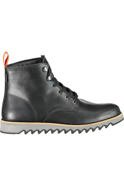 Levi's Elevated Black Ankle Boots with Contrasting Sole Levi's