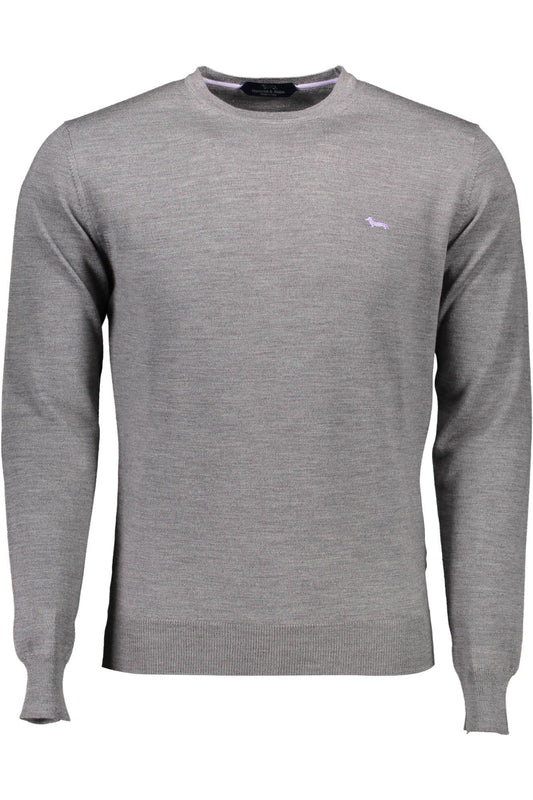 Harmont & Blaine Elegant Gray Wool Sweater for Men Harmont & Blaine