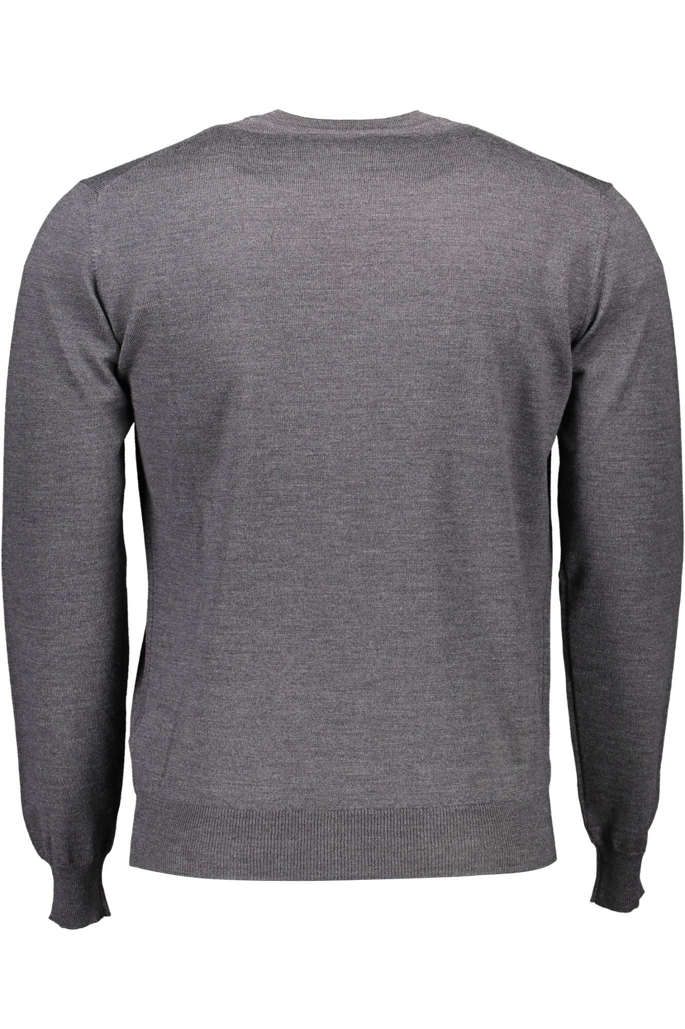 Harmont & Blaine Elegant Gray Wool Sweater with Classic Logo Harmont & Blaine