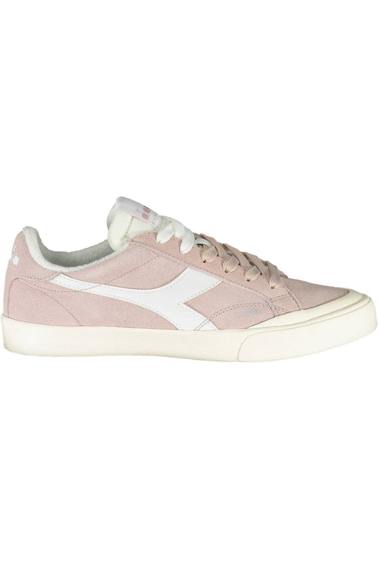 Diadora Chic Pink Lace-up Sports Sneakers Diadora