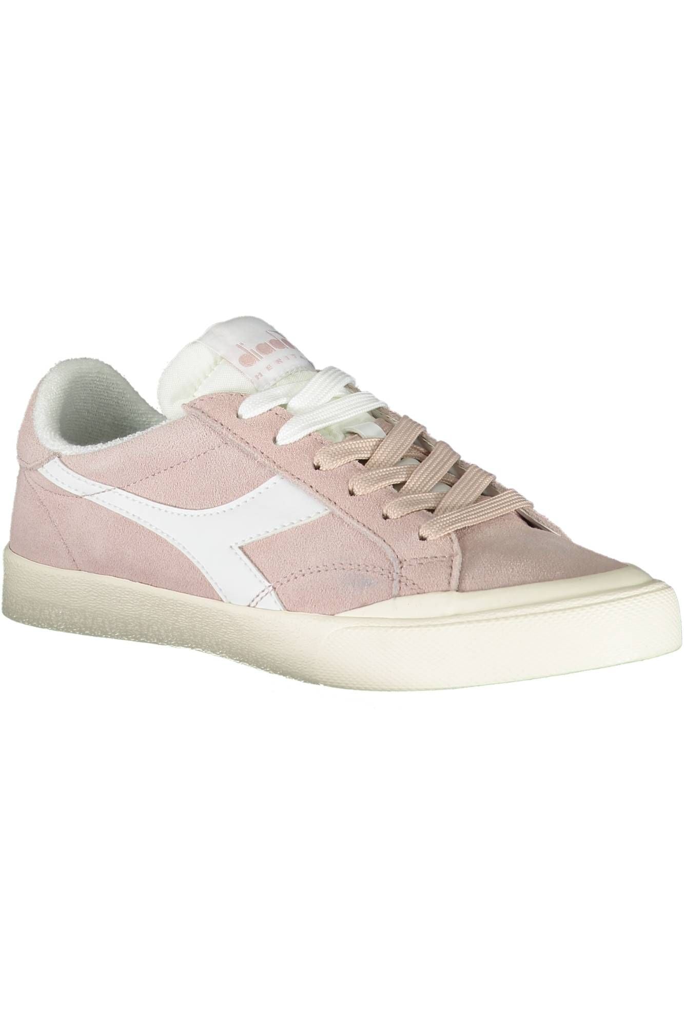 Diadora Chic Pink Lace-up Sports Sneakers Diadora