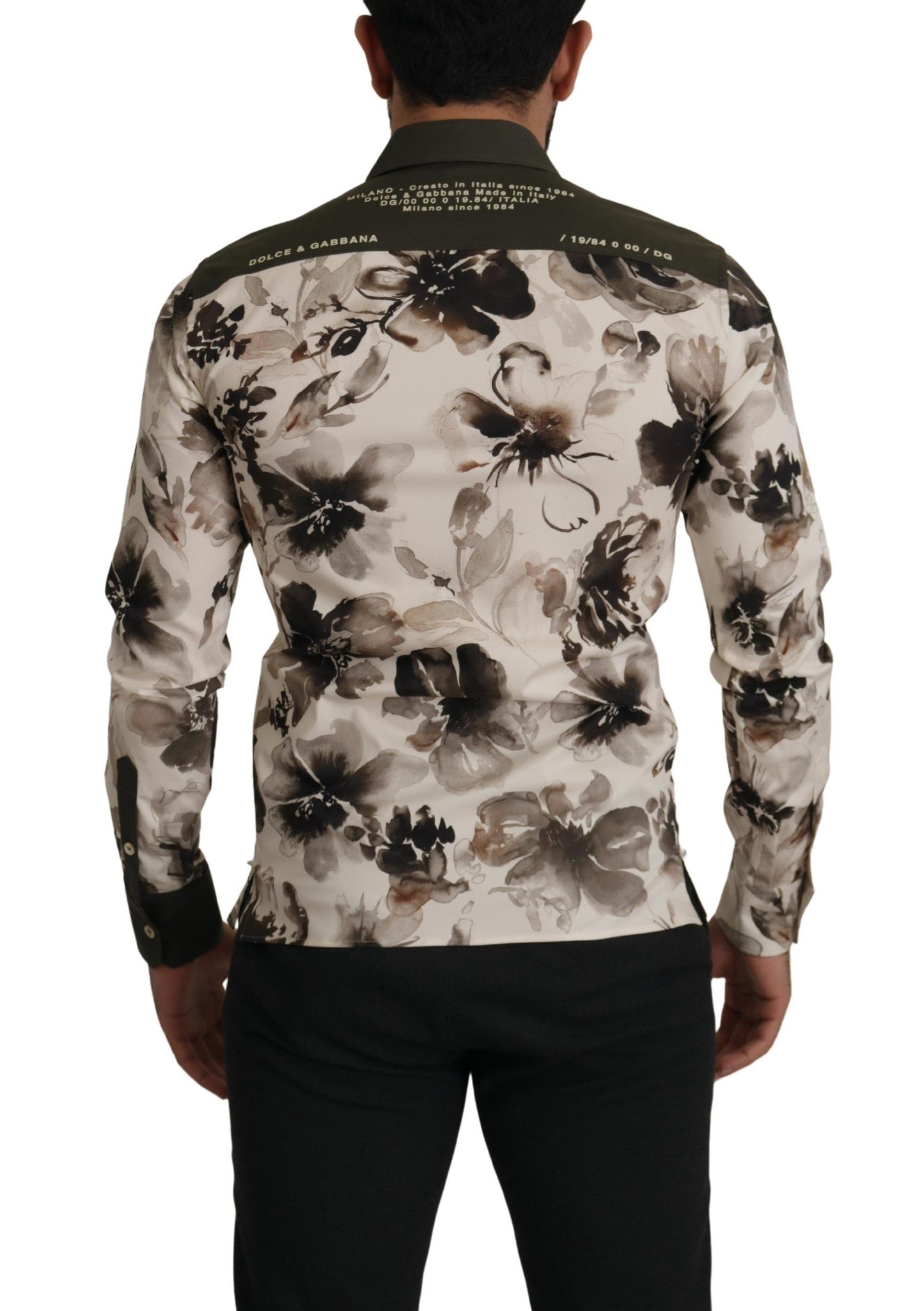 Dolce & Gabbana Floral Print Casual Cotton Shirt Dolce & Gabbana