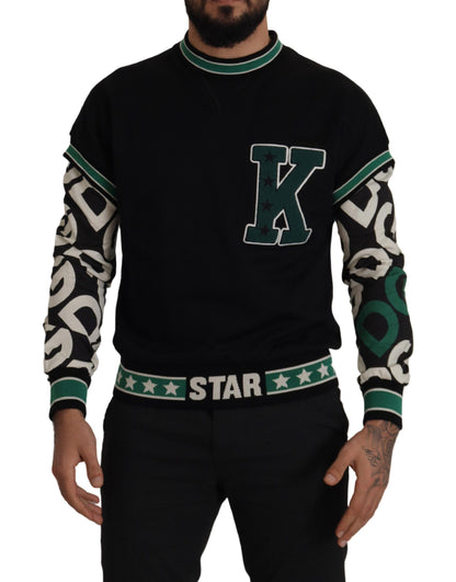 Dolce & Gabbana Regal Crewneck Pullover Sweater - Black & Green Dolce & Gabbana