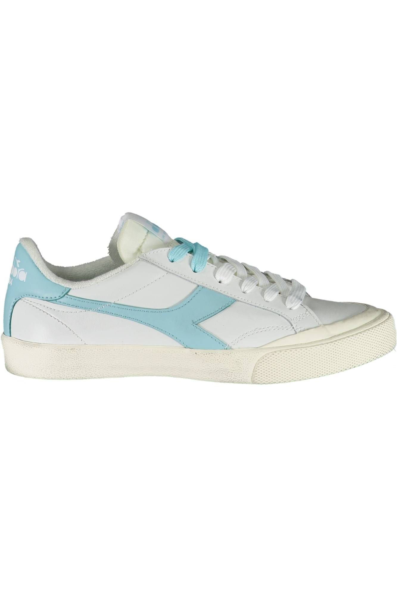 Diadora Chic White Lace-Up Sneakers with Contrasting Details Diadora