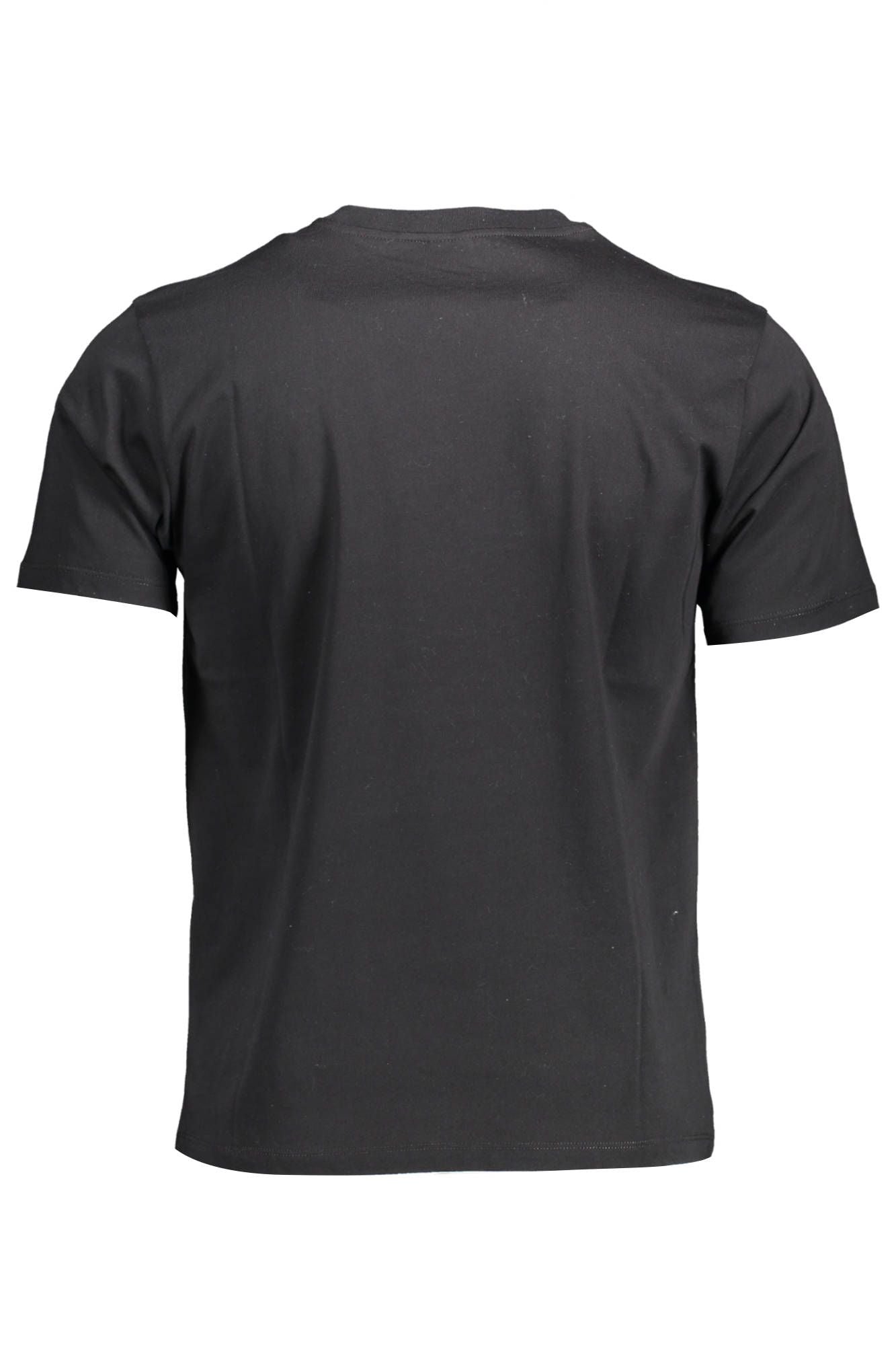 North Sails Sleek Black Round Neck Tee with Logo Accent North Sails