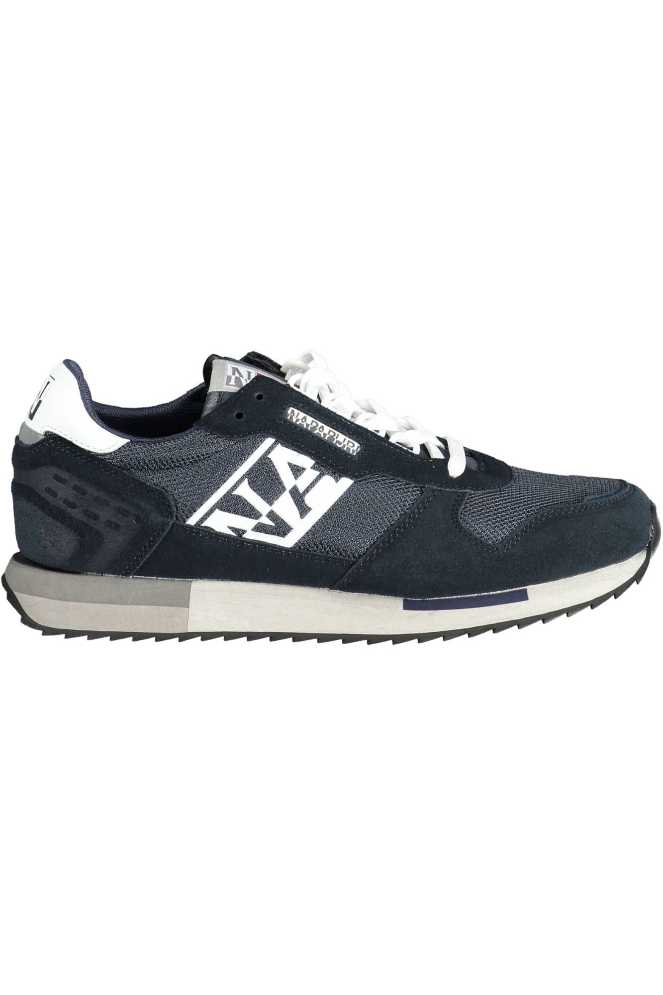 Napapijri Elegant Blue Lace-Up Sneakers With Logo Accent Napapijri