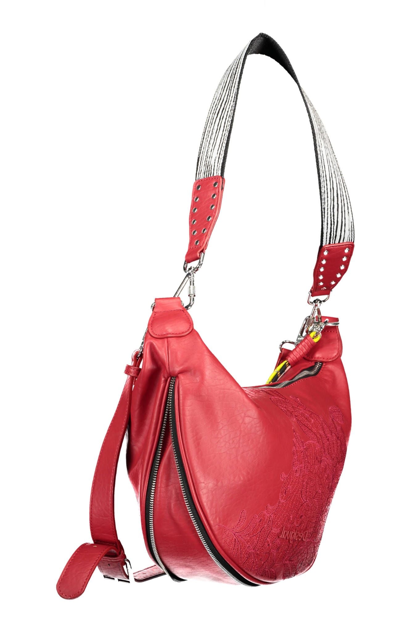 Desigual Sizzling Red Expandable Handbag Desigual