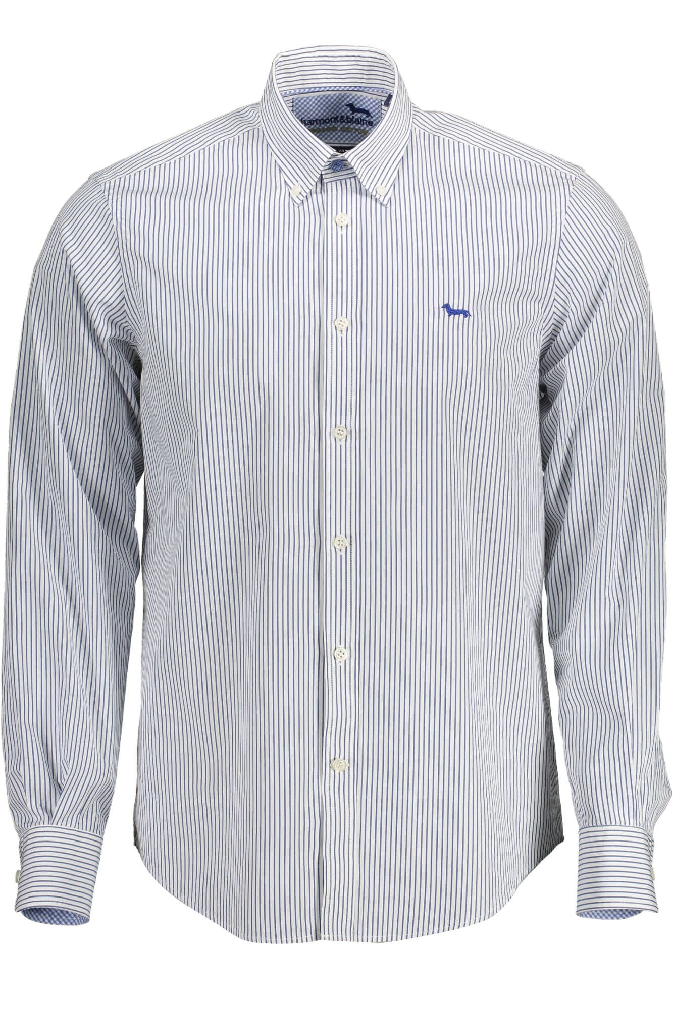 Harmont & Blaine Elegant Blue Long Sleeve Cotton Shirt Harmont & Blaine