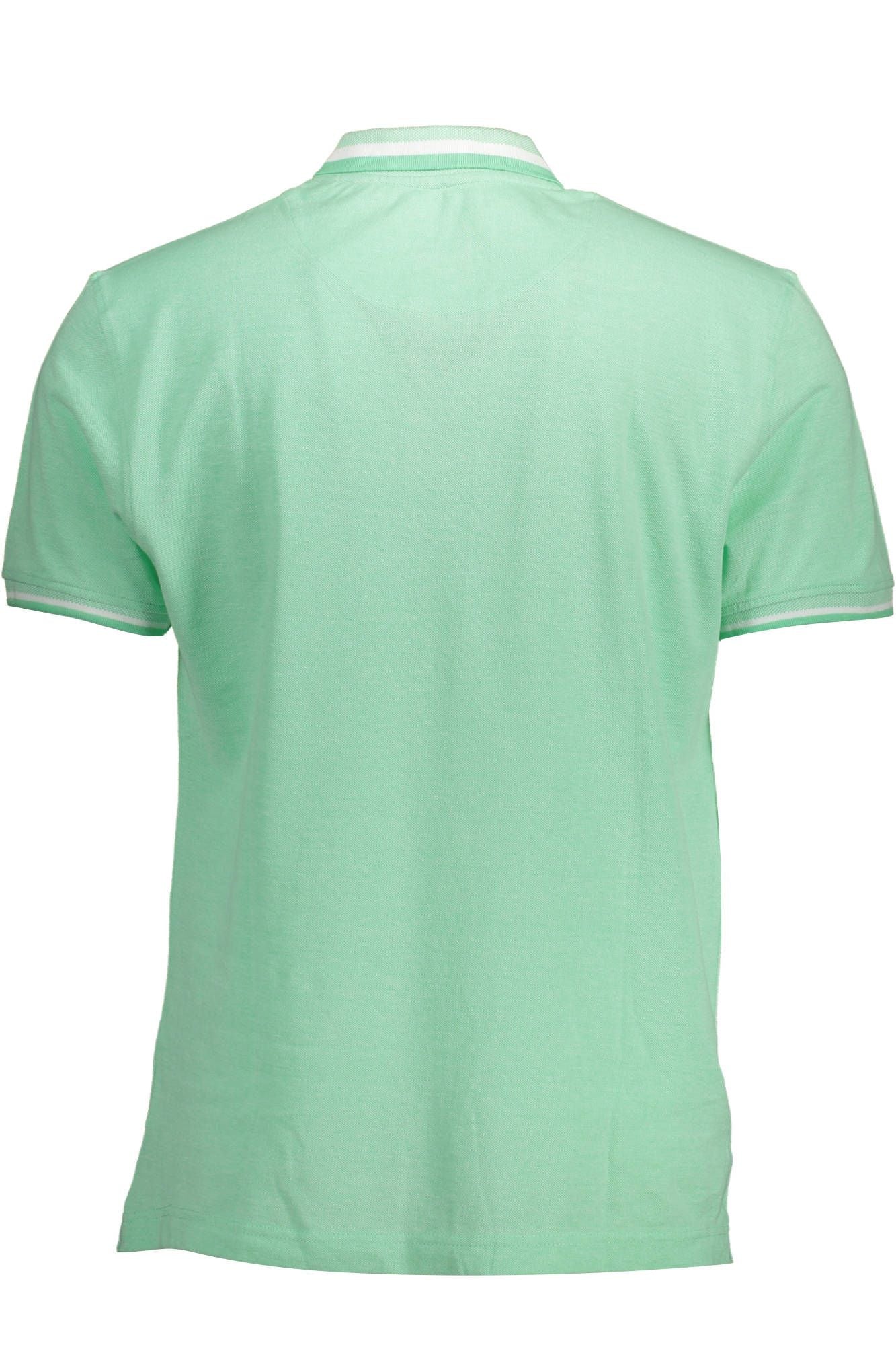 Harmont & Blaine Elegant Green Cotton Polo with Contrasting Accents Harmont & Blaine