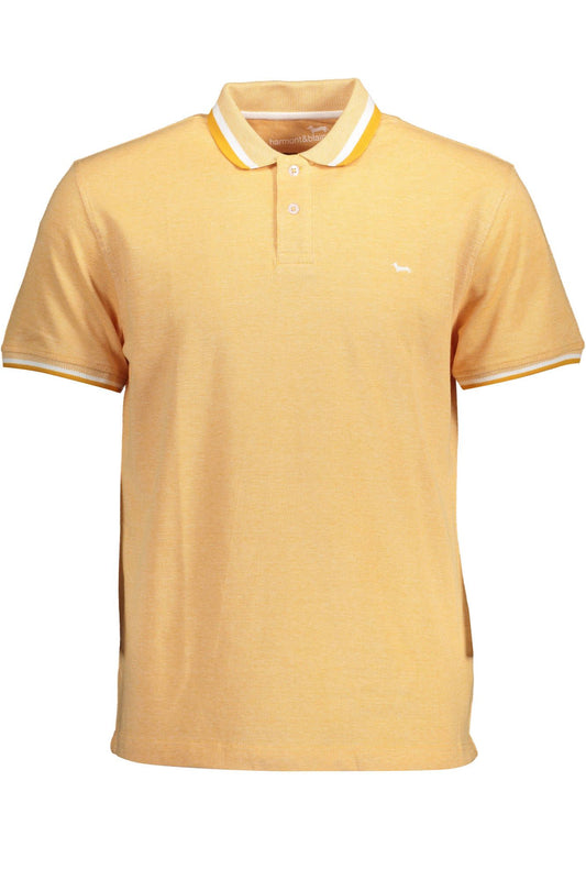 Harmont & Blaine Vibrant Orange Regular Fit Polo Shirt with Logo Harmont & Blaine