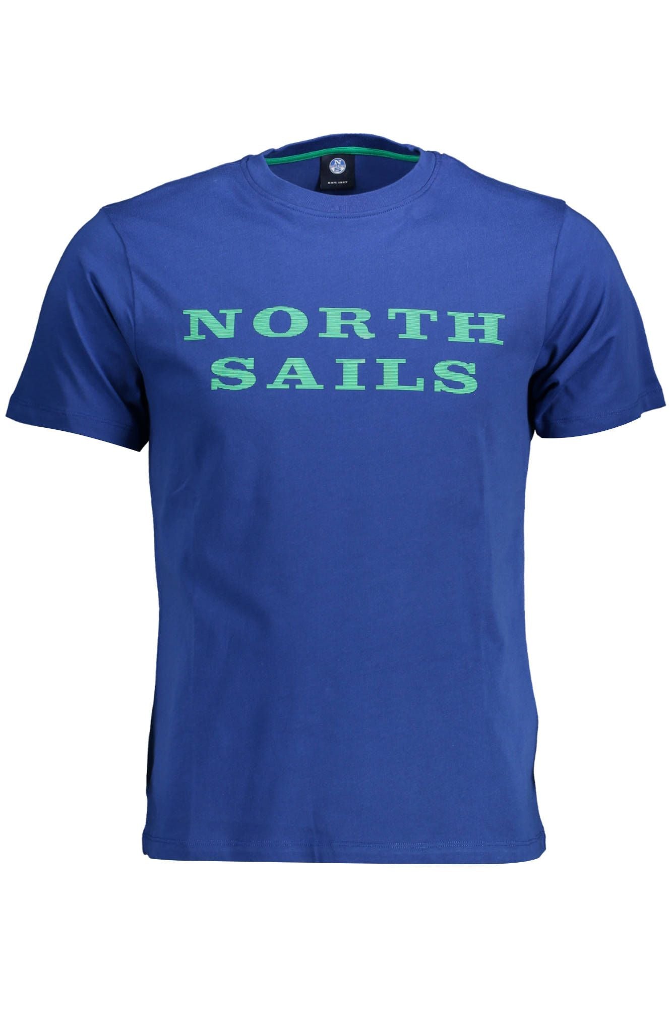 North Sails Chic Blue Print Round Neck Tee - Short Sleeves North Sails