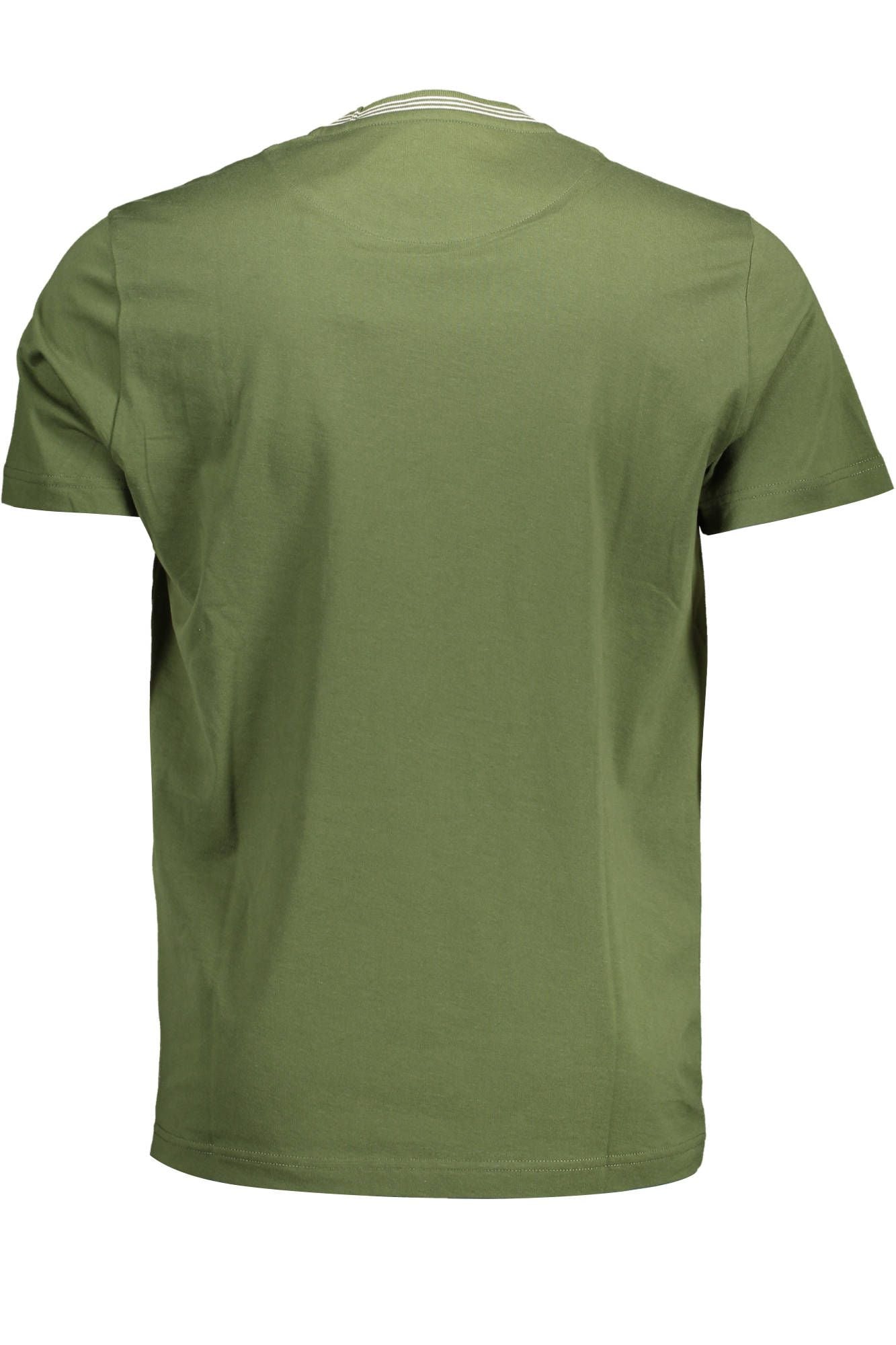 Harmont & Blaine Elegant Green Crew Neck Cotton Tee with Pocket Harmont & Blaine