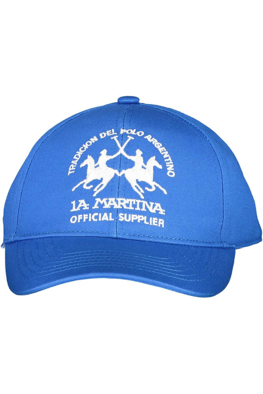 La Martina Elegant Embroidered Cotton Visor Cap La Martina