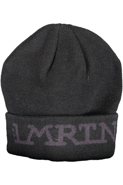 La Martina Sleek Embroidered Cap in Timeless Black La Martina