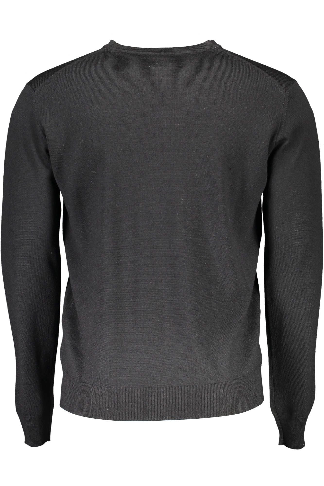 Harmont & Blaine Elegant Crew Neck Wool Sweater in Black Harmont & Blaine