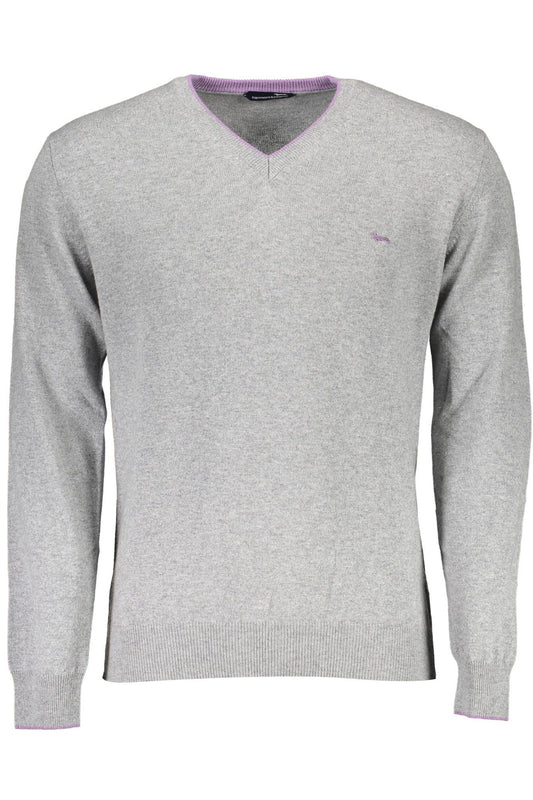 Harmont & Blaine Elegant V-Neck Sweater with Contrasting Details Harmont & Blaine