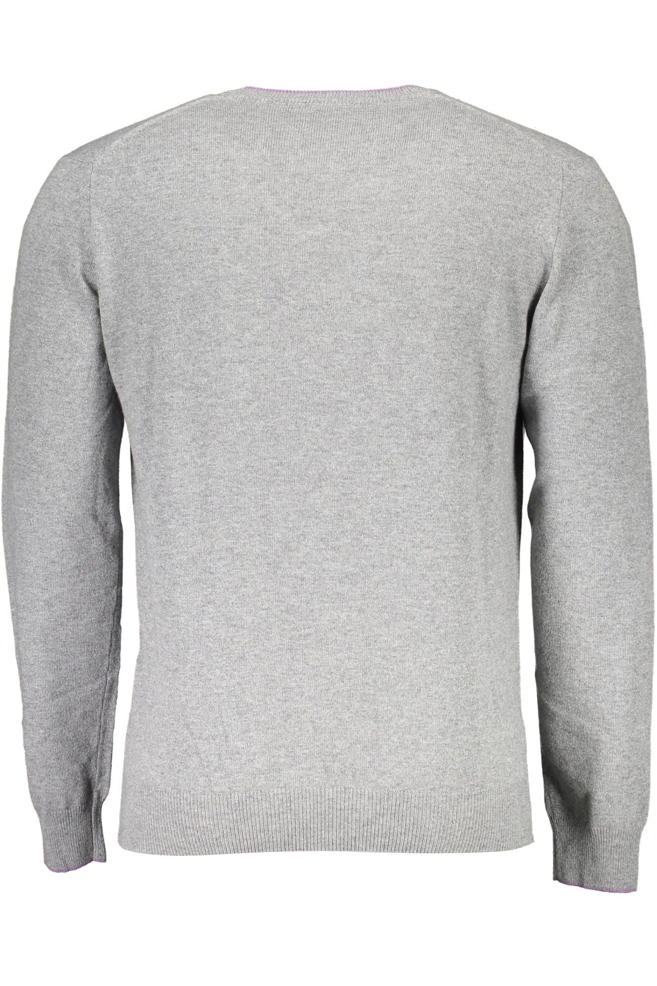 Harmont & Blaine Elegant V-Neck Sweater with Contrasting Details Harmont & Blaine