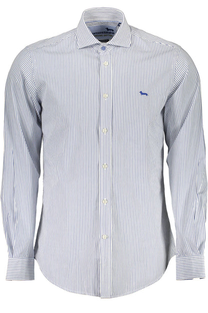 Harmont & Blaine Elegant White Narrow Fit Long Sleeve Shirt Harmont & Blaine