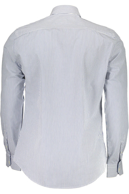 Harmont & Blaine Elegant White Narrow Fit Long Sleeve Shirt Harmont & Blaine