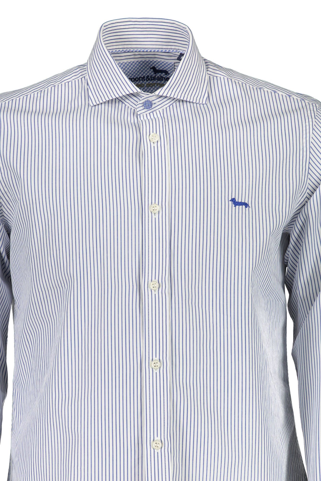 Harmont & Blaine Elegant White Narrow Fit Long Sleeve Shirt Harmont & Blaine