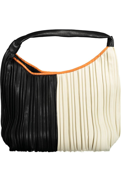 Desigual Chic Black Shoulder Bag with Contrasting Accents Desigual