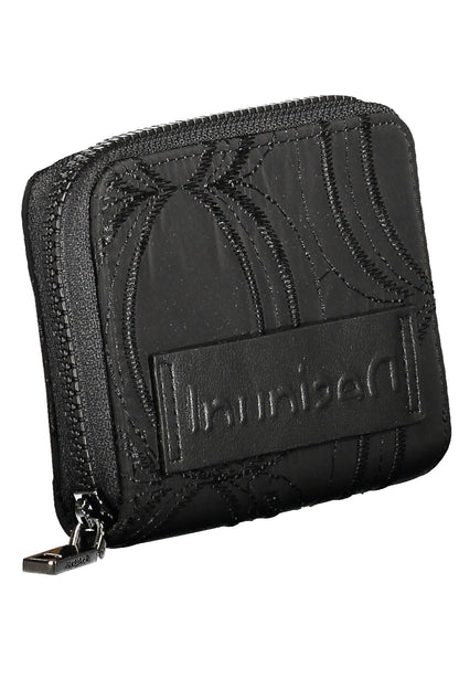 Desigual Chic Multifunctional Black Zip Wallet Desigual