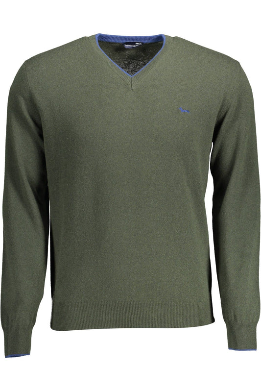 Harmont & Blaine Chic V-Neck Sweater with Contrasting Details Harmont & Blaine