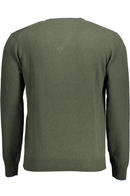 Harmont & Blaine Chic V-Neck Sweater with Contrasting Details Harmont & Blaine