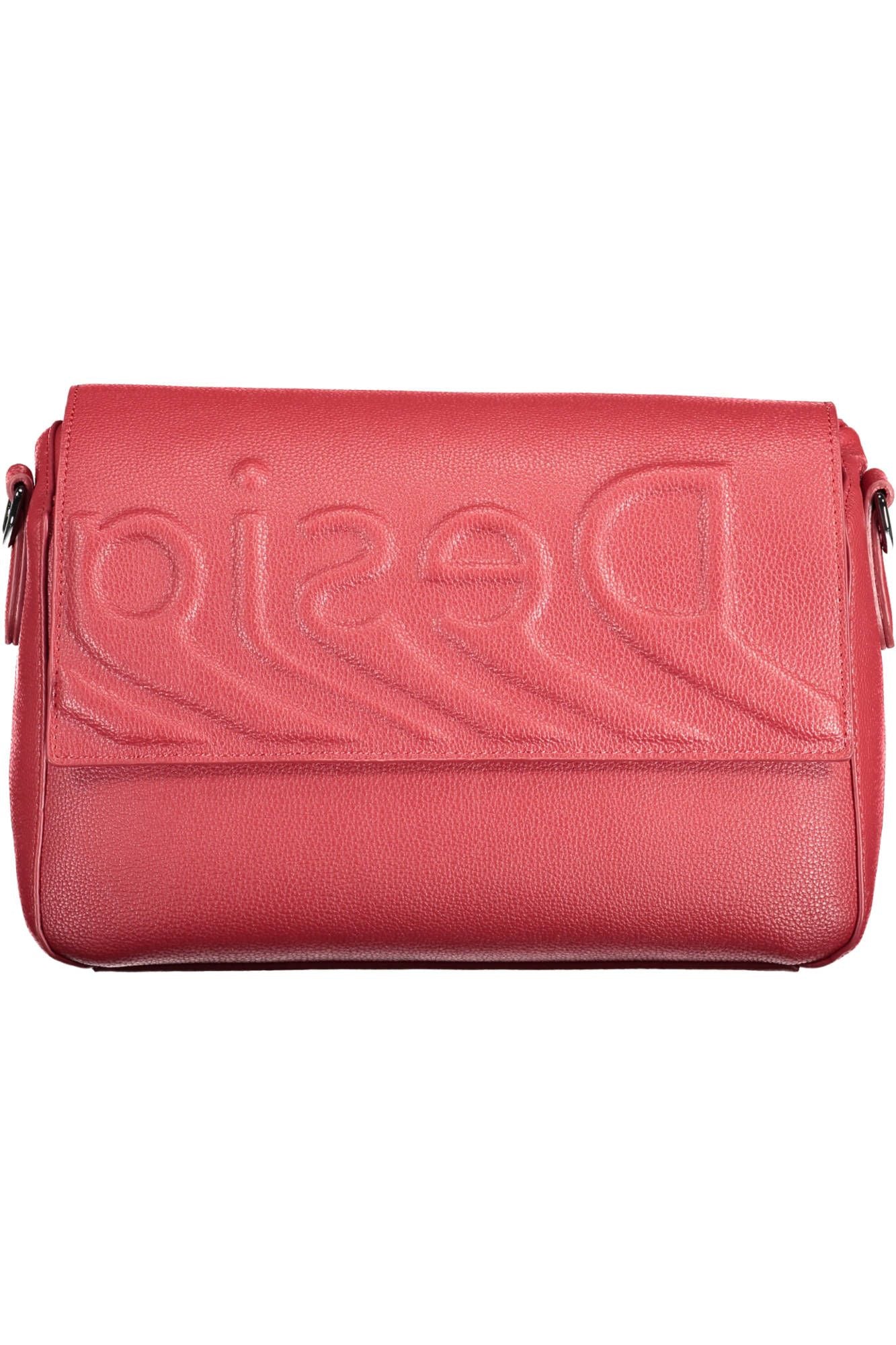 Desigual Chic Red Contrasting Detail Shoulder Bag Desigual