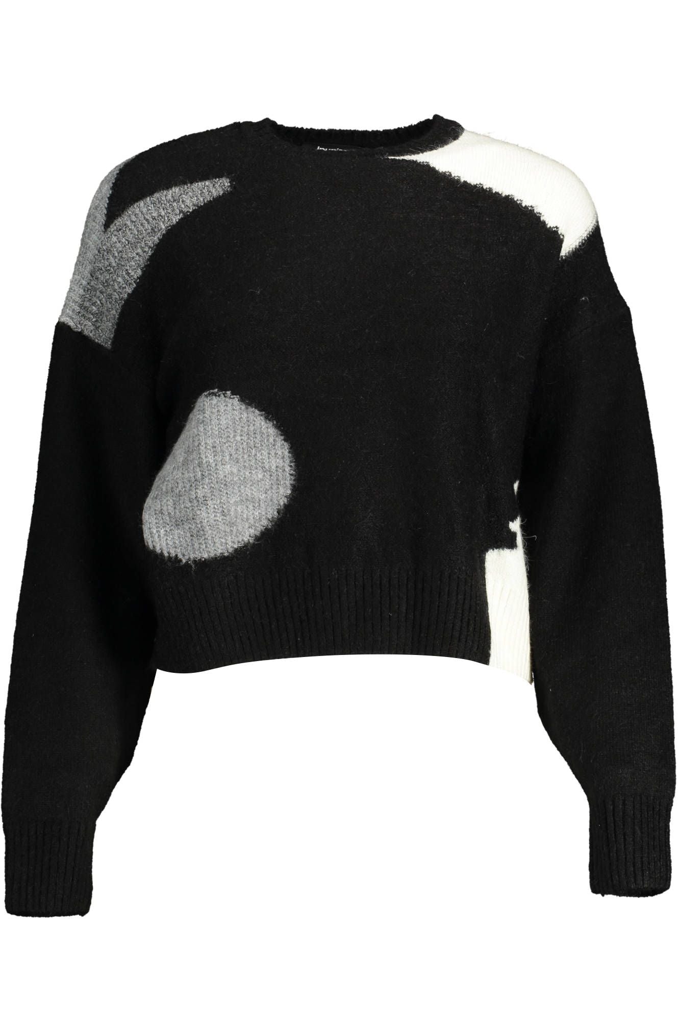 Desigual Chic Contrasting Long Sleeve Sweater Desigual