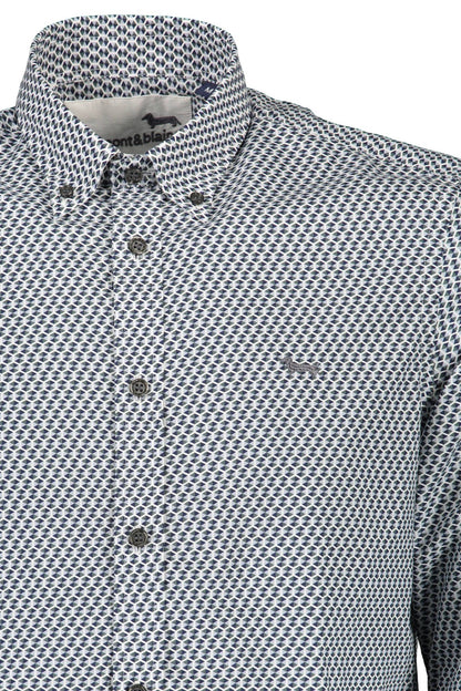 Harmont & Blaine Elegant Blue Regular Fit Long Sleeve Shirt Harmont & Blaine