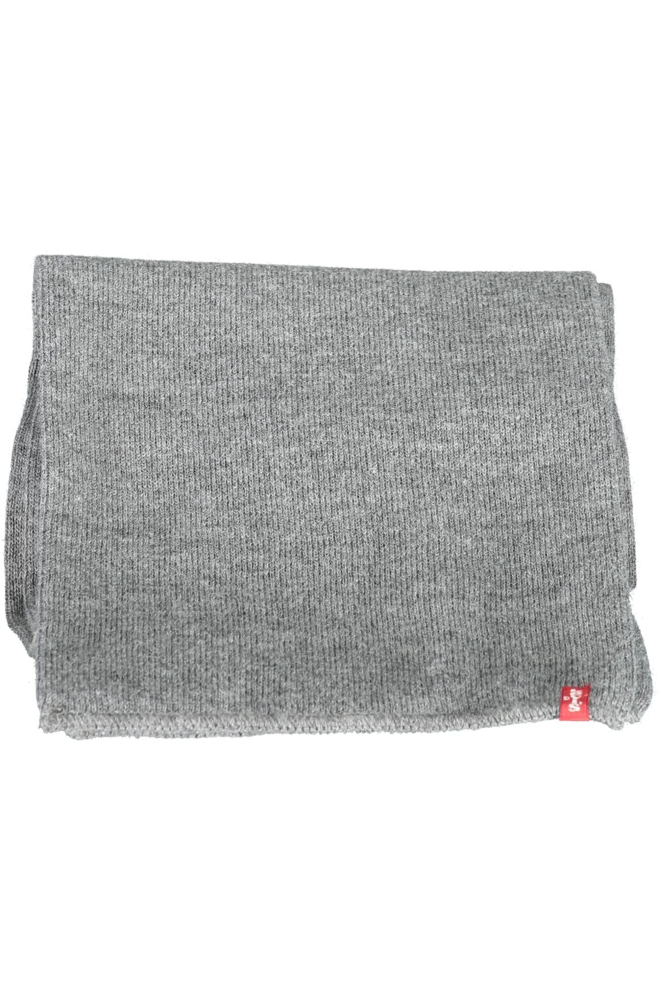 Levi's Elegant Gray Logo Scarf Levi's