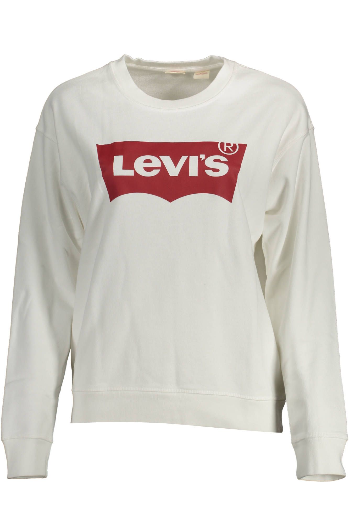 Levi's Chic White Cotton Logo Sweatshirt Levi's