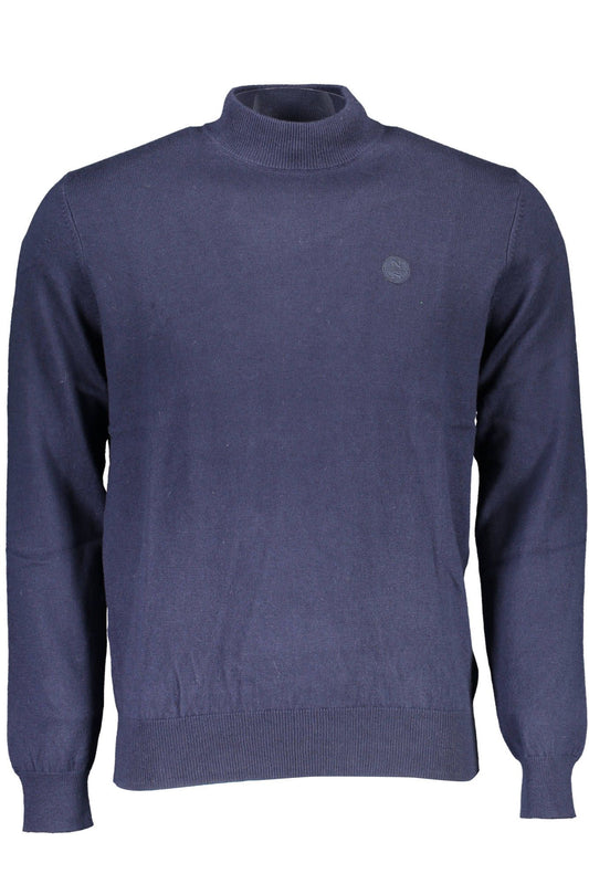 North Sails Eco-Conscious Turtleneck Sweater in Blue North Sails