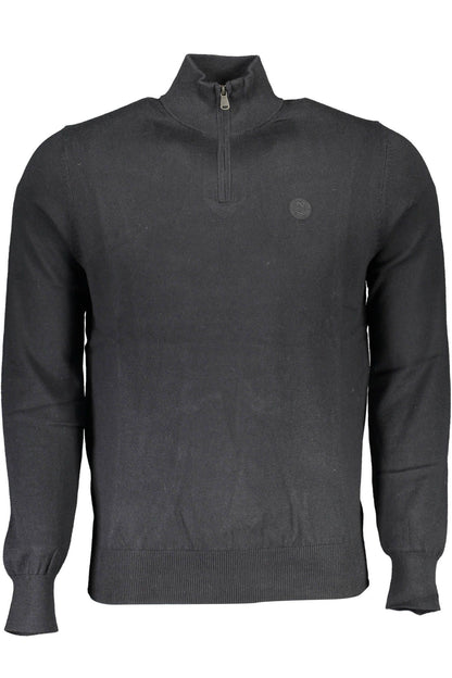 North Sails Eco-Conscious Half-Zip Sweater in Black North Sails