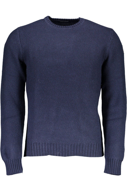 North Sails Blue Round Neck Sweater with Contrasting Details North Sails