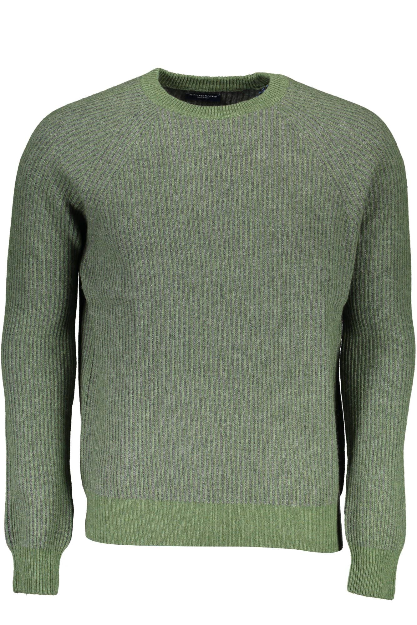 North Sails Eco-Conscious Wool-Blend Green Sweater North Sails