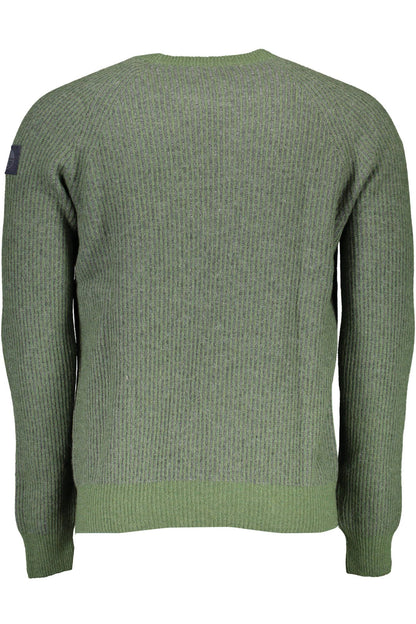 North Sails Eco-Conscious Wool-Blend Green Sweater North Sails