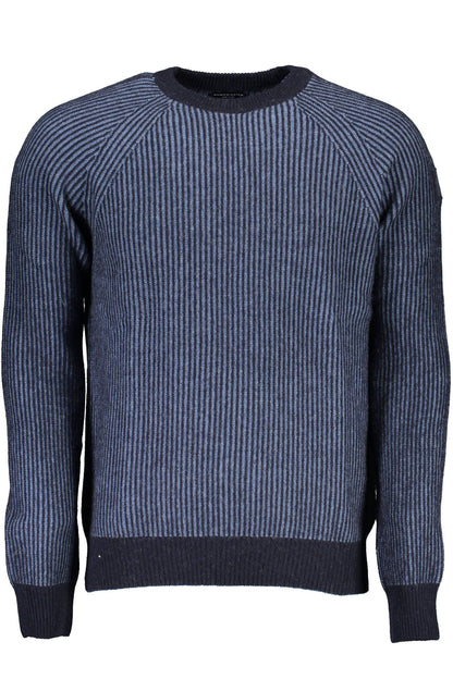 North Sails Eco-Conscious Blue Sweater with Emblem Detail North Sails