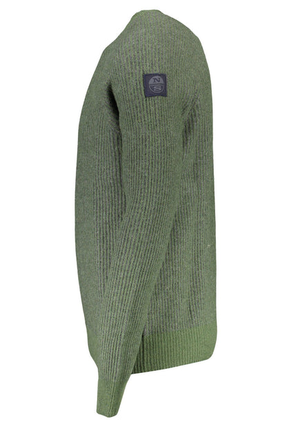 North Sails Eco-Conscious Wool-Blend Green Sweater North Sails