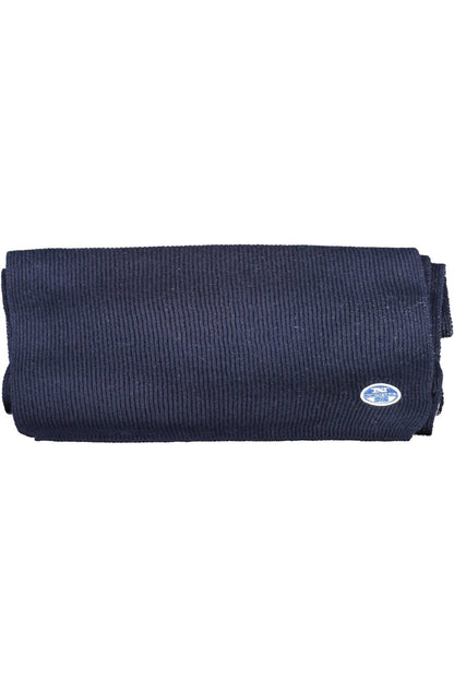 North Sails Elegant Blue Scarf with Distinctive Logo Detail North Sails