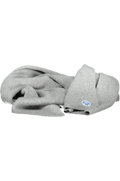 North Sails Gray Cotton Men Scarf