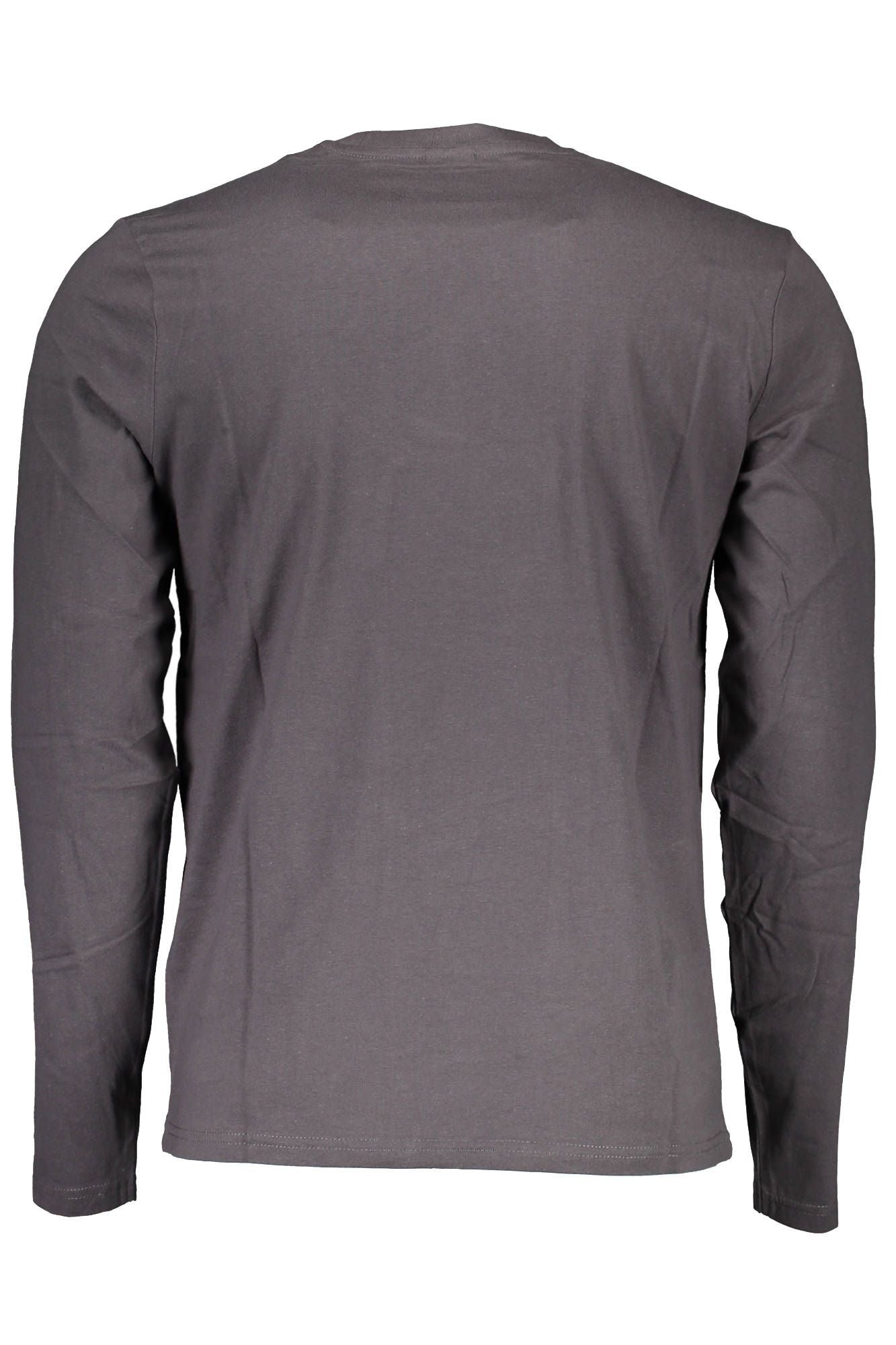 North Sails Elegant Gray Long-Sleeve Cotton Tee North Sails