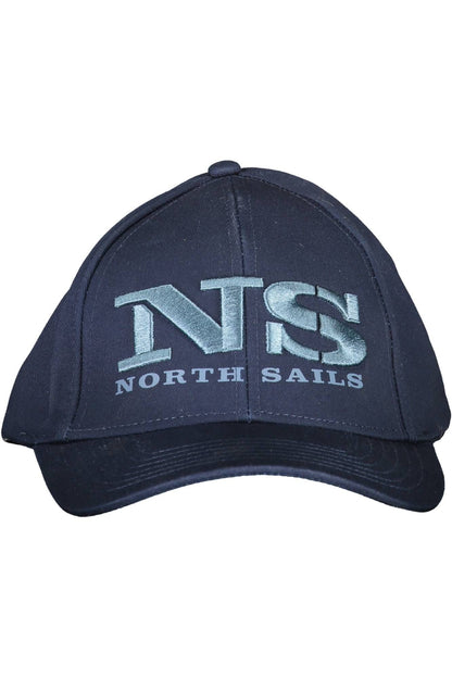 North Sails Chic Blue Embroidered Cotton Cap North Sails